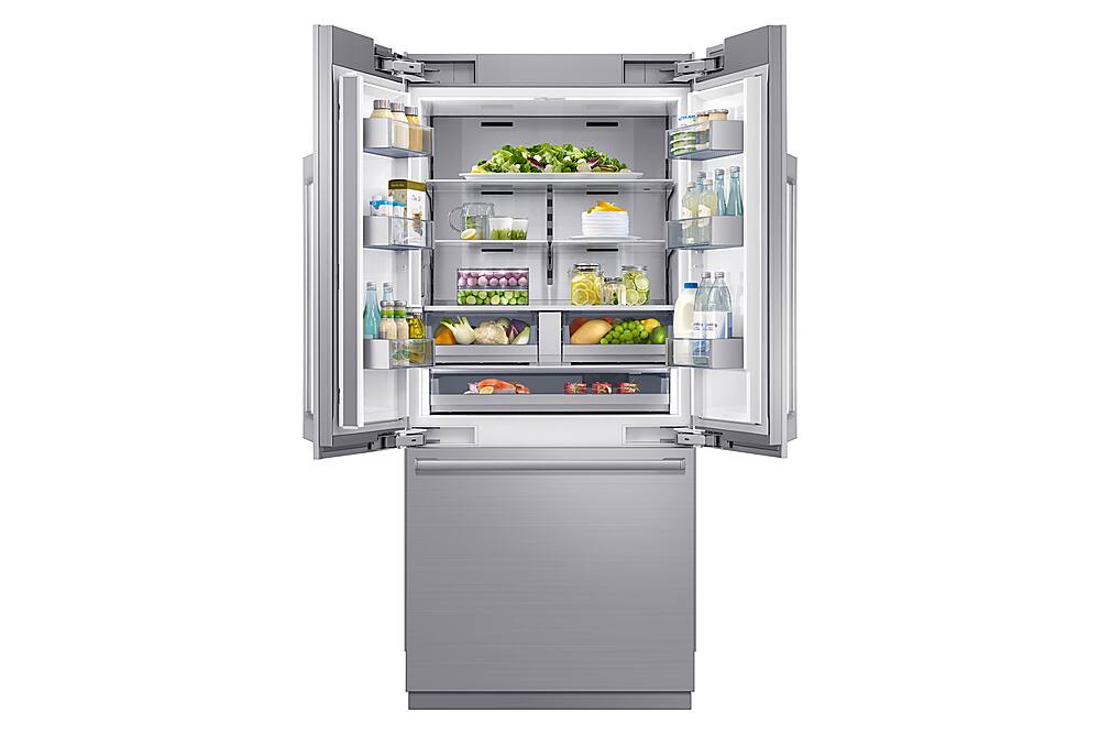 Alt View 20. Dacor - 21.3 Cu Ft French Door Built In Refrigerator with FreshZone Drawer and Precise Cooling - Custom Panel Ready.