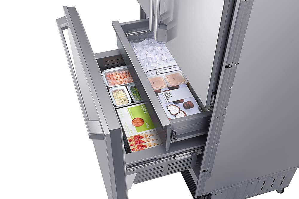 Alt View 21. Dacor - 21.3 Cu Ft French Door Built In Refrigerator with FreshZone Drawer and Precise Cooling - Custom Panel Ready.