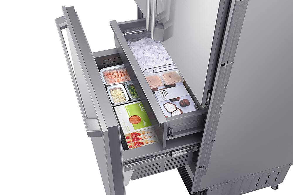 Alt View 21. Dacor - 21.3 Cu Ft French Door Built In Refrigerator with FreshZone Drawer and Precise Cooling - Custom Panel Ready.