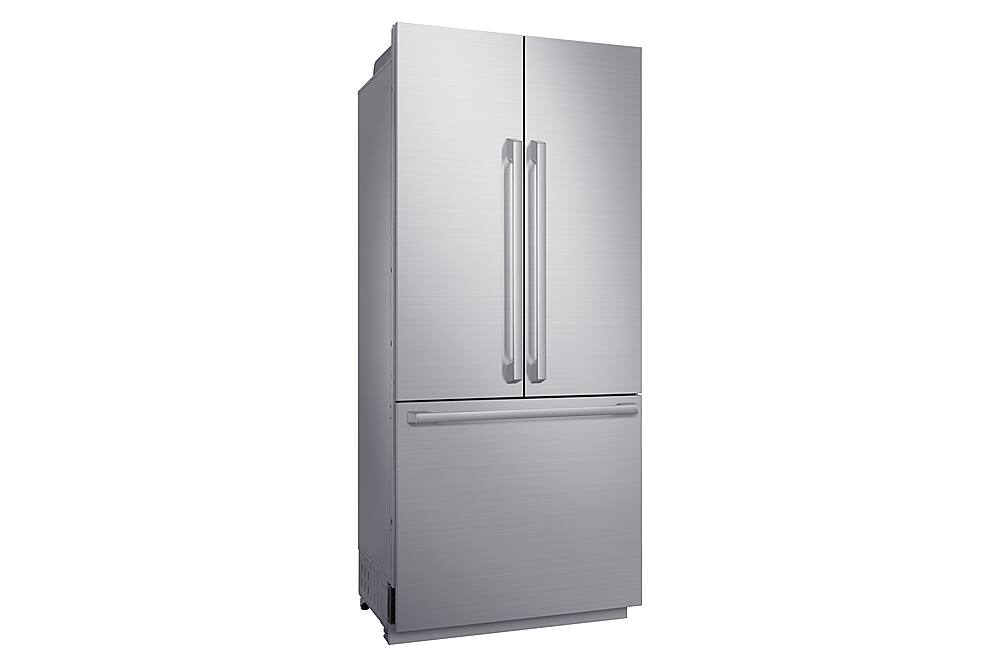 Left. Dacor - 21.3 Cu Ft French Door Built In Refrigerator with FreshZone Drawer and Precise Cooling - Custom Panel Ready.