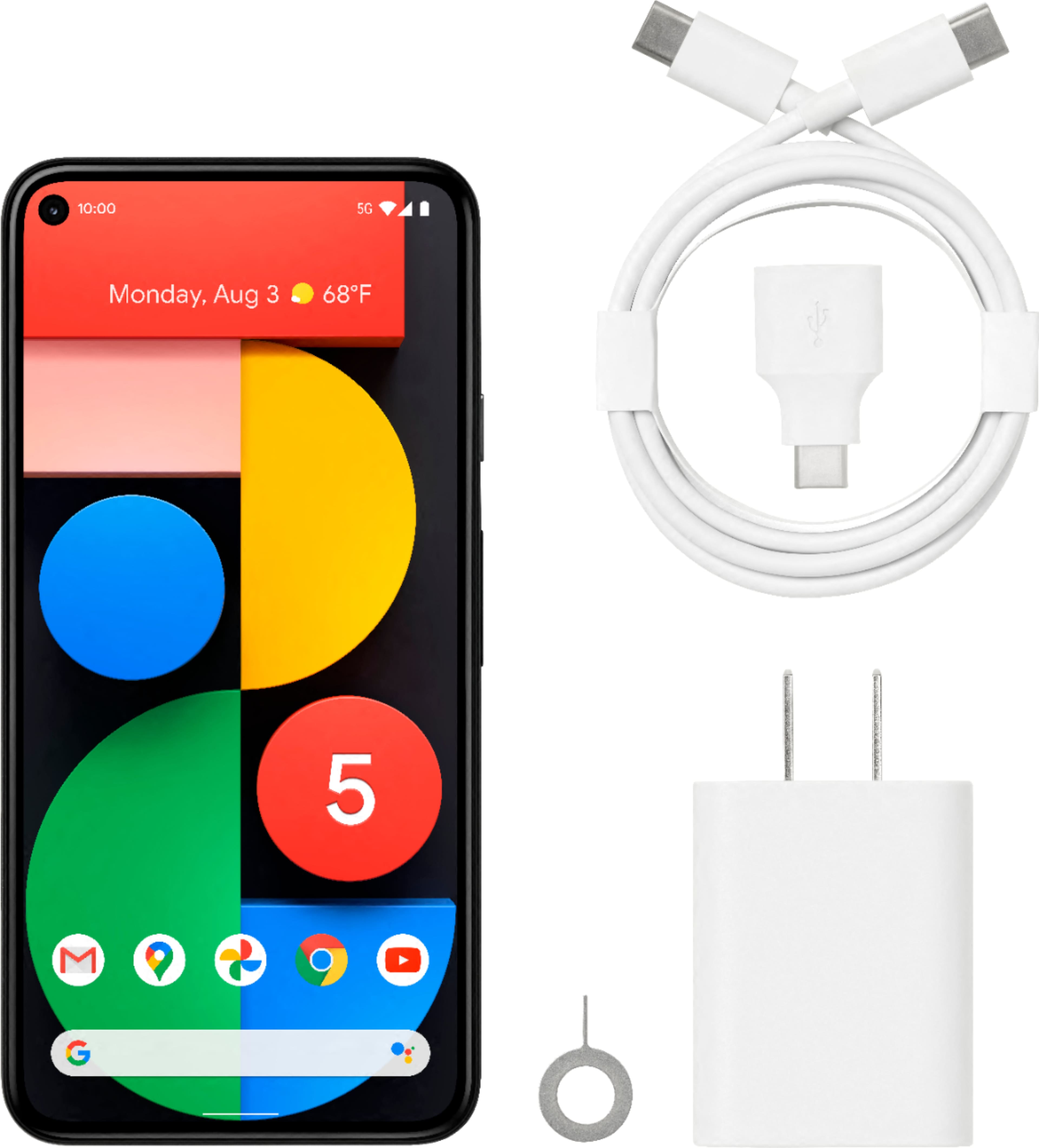 Alt View 18. Google - Pixel 5 5G 128GB (Unlocked).