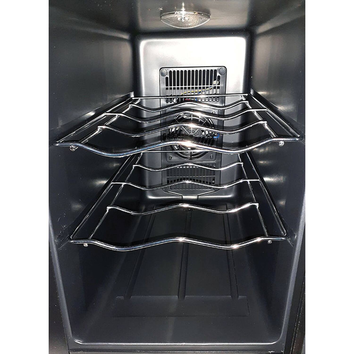 Left. Koblenz - Wine Cooler 6 Bottle Capacity - Black.