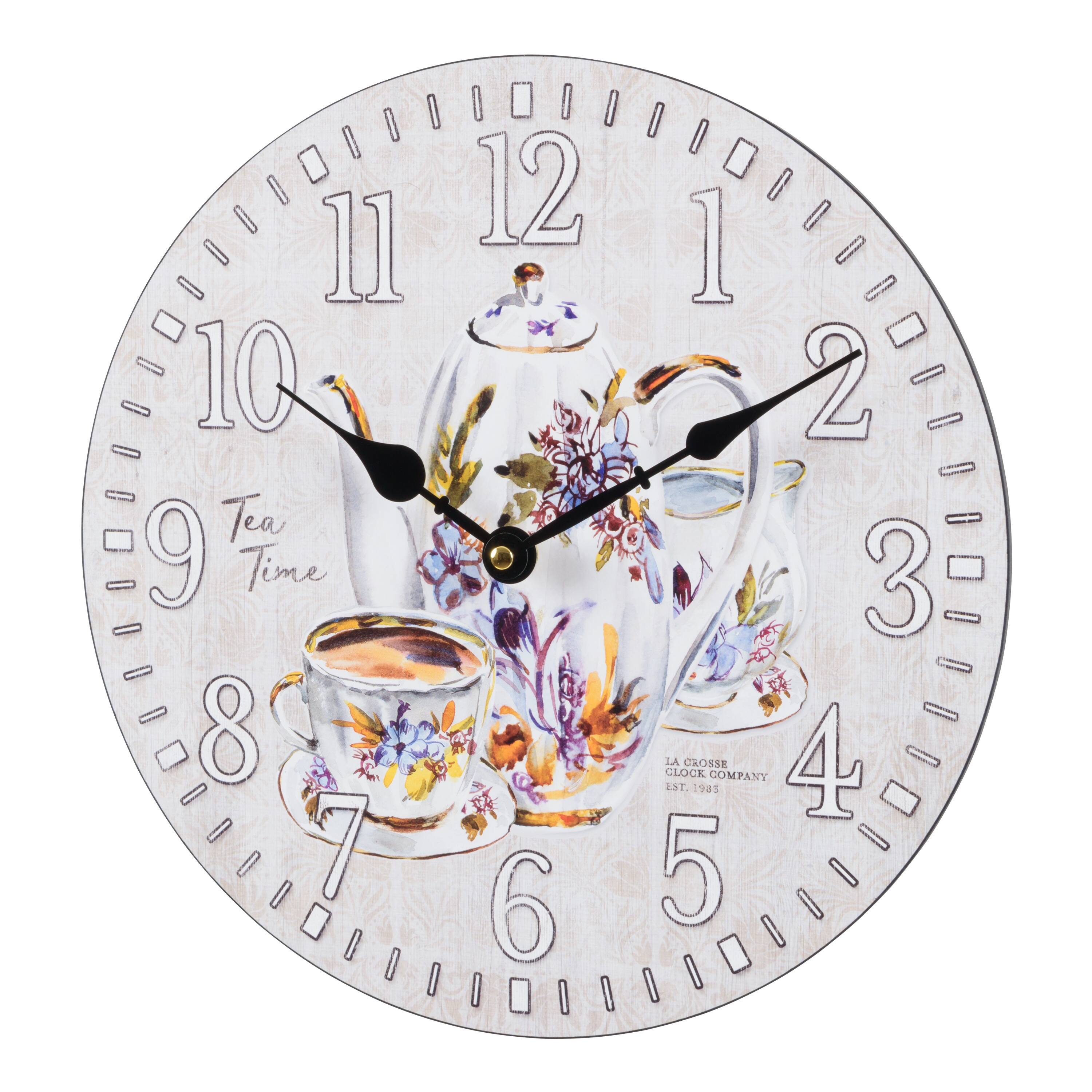 11 10 Tea Time 9 8 7 6 5 4 3 2 1 12

LA GROSSE CLOCK COMPANY
EST. 1985