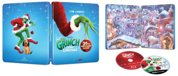 Dr. Seuss' How the Grinch Stole Christmas [SteelBook][4K Ultra HD Blu-ray/Blu-ray][Only @ Best Buy] [4K Ultra HD Blu-ray/Blu-ray] [2000]