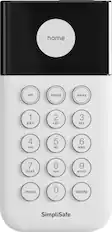 Front. SimpliSafe - Keypad - White.