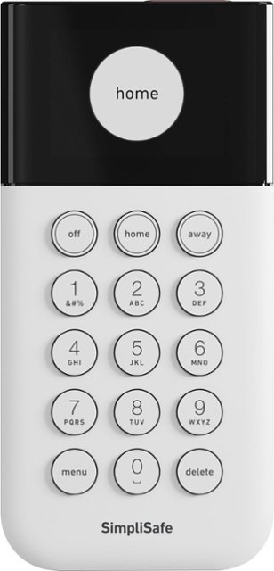 Simplisafe Keypad Red Button on Top  