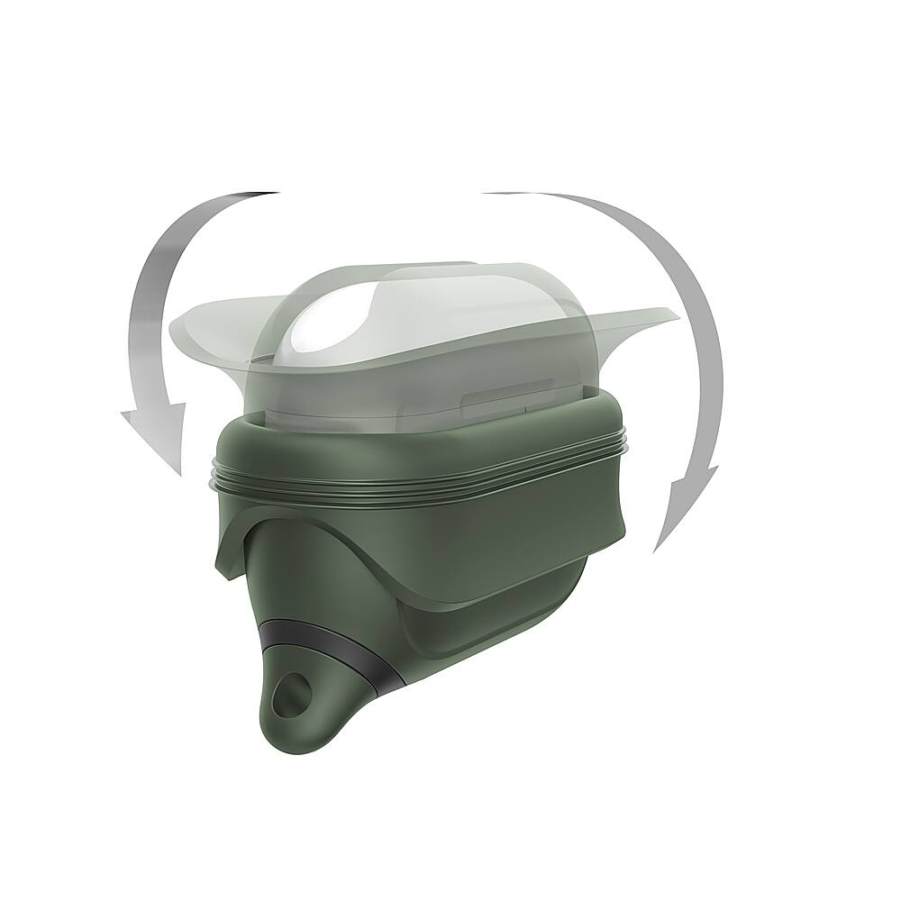 Left. Catalyst - Waterproof Case for Apple AirPods Pro - Army Green.