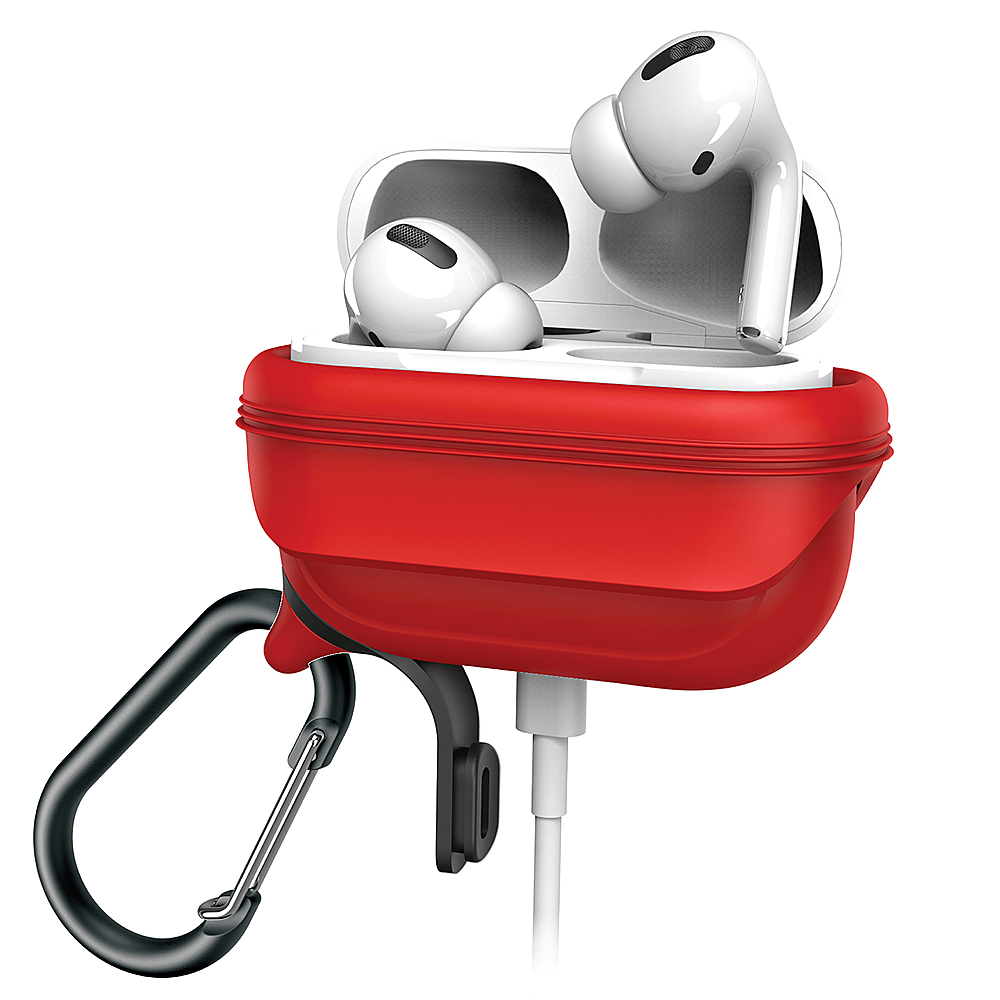 Angle View: Catalyst - Waterproof Case for Apple AirPods Pro - Flame Red