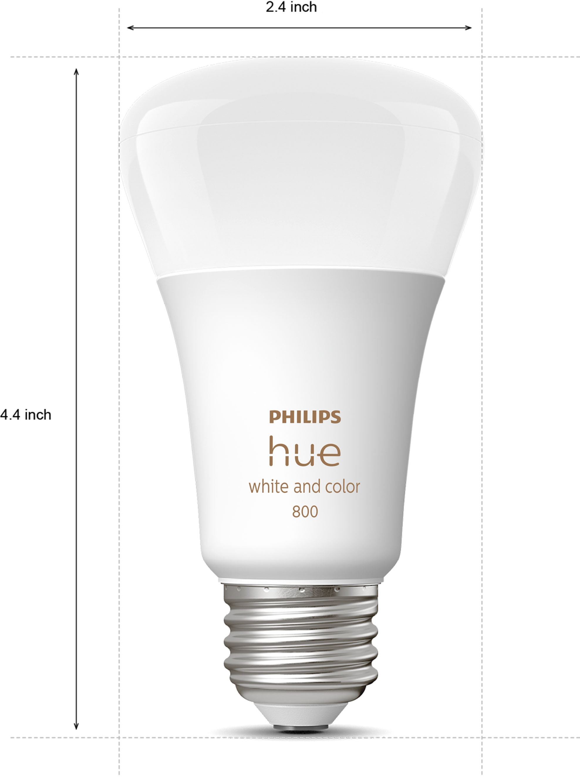 3 pack Philips  Hue White & Multi Color Ambiance A19 Bluetooth LED Smart Bulbs 