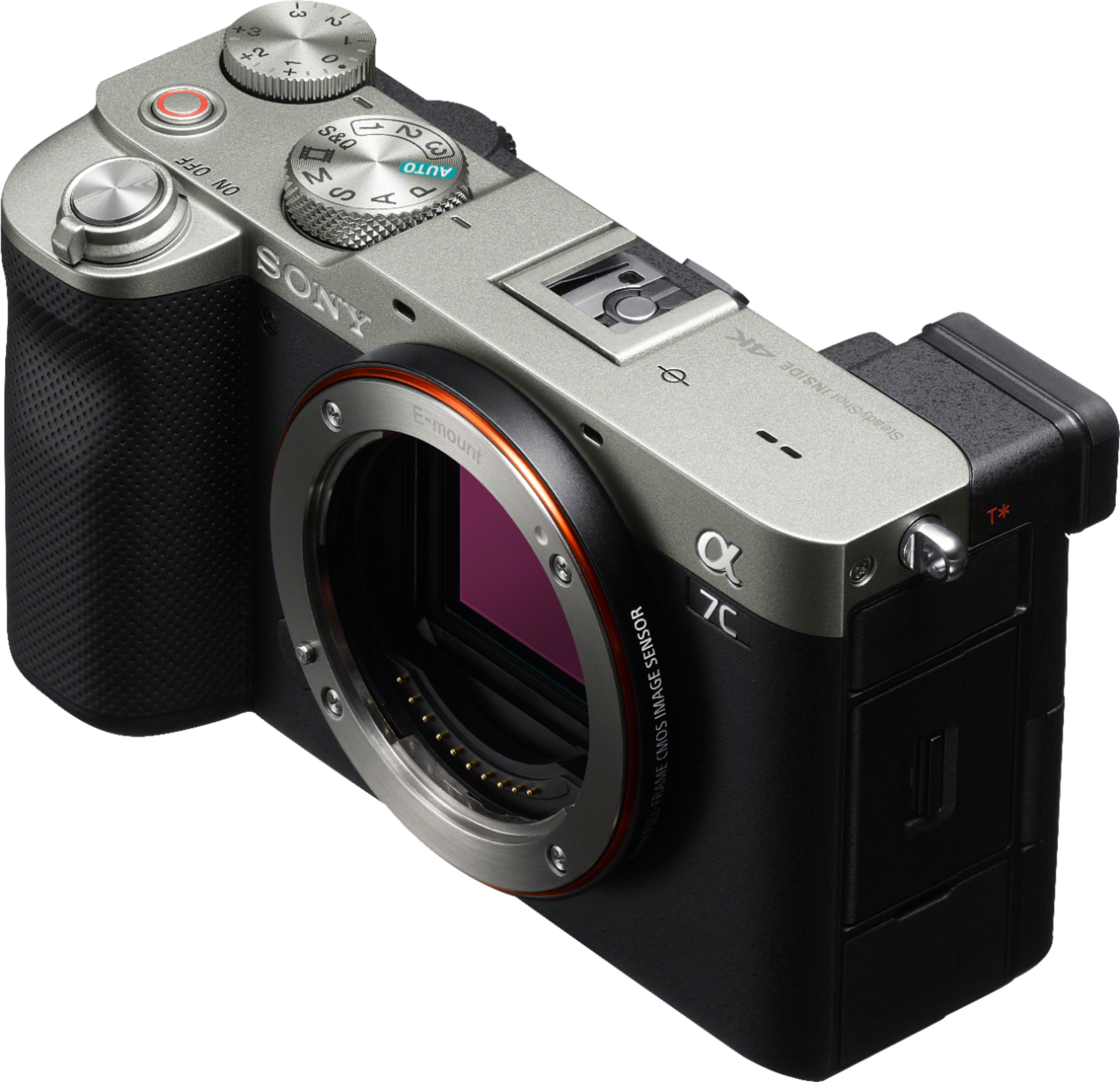 Left View: Sony - Alpha 7C Full-frame Mirrorless Camera - Silver