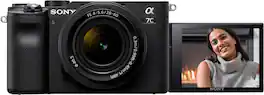 Sony - Alpha 7C Full-frame Compact Mirrorless Camera with FE 28-60mm F4-5.6 lens - Black