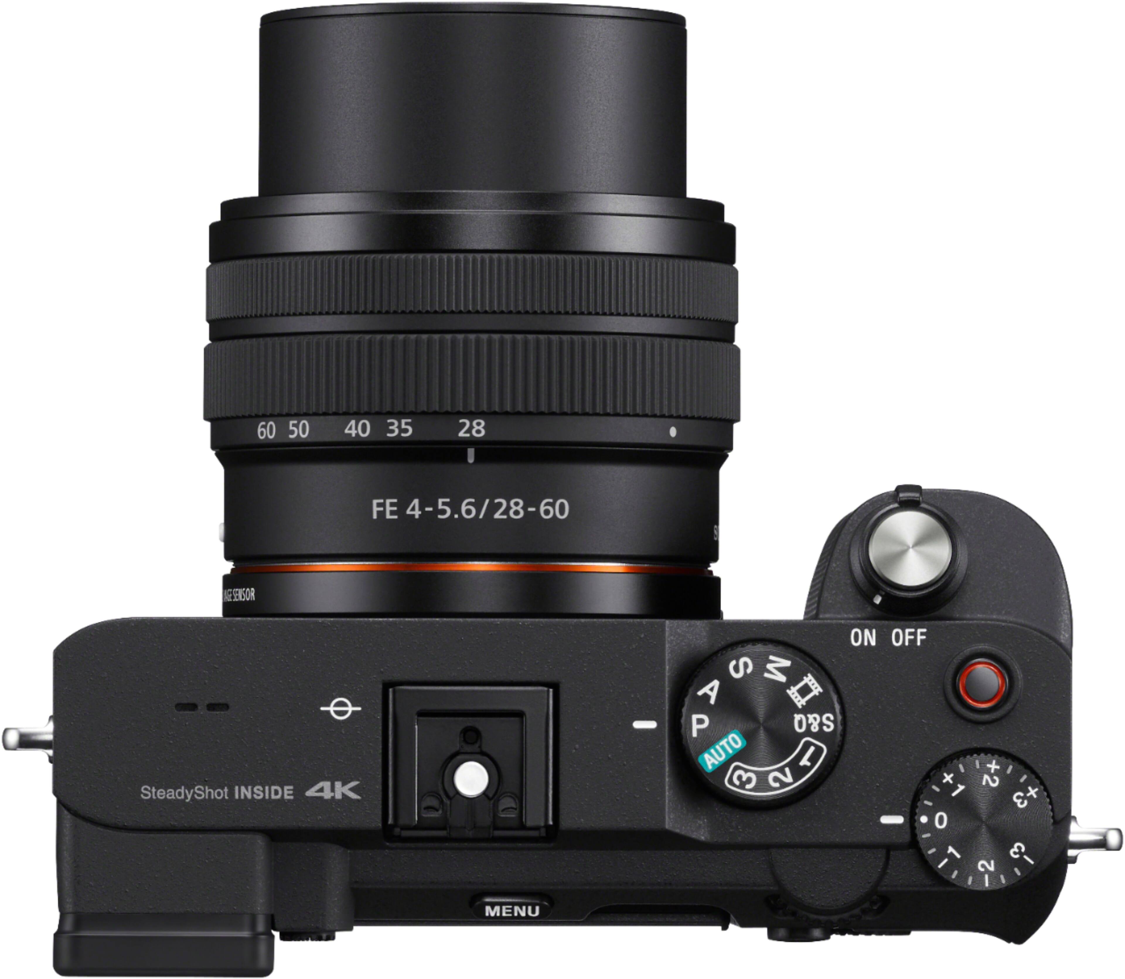 Alt View 11. Sony - Alpha 7C Full-frame Compact Mirrorless Camera with FE 28-60mm F4-5.6 lens - Black.
