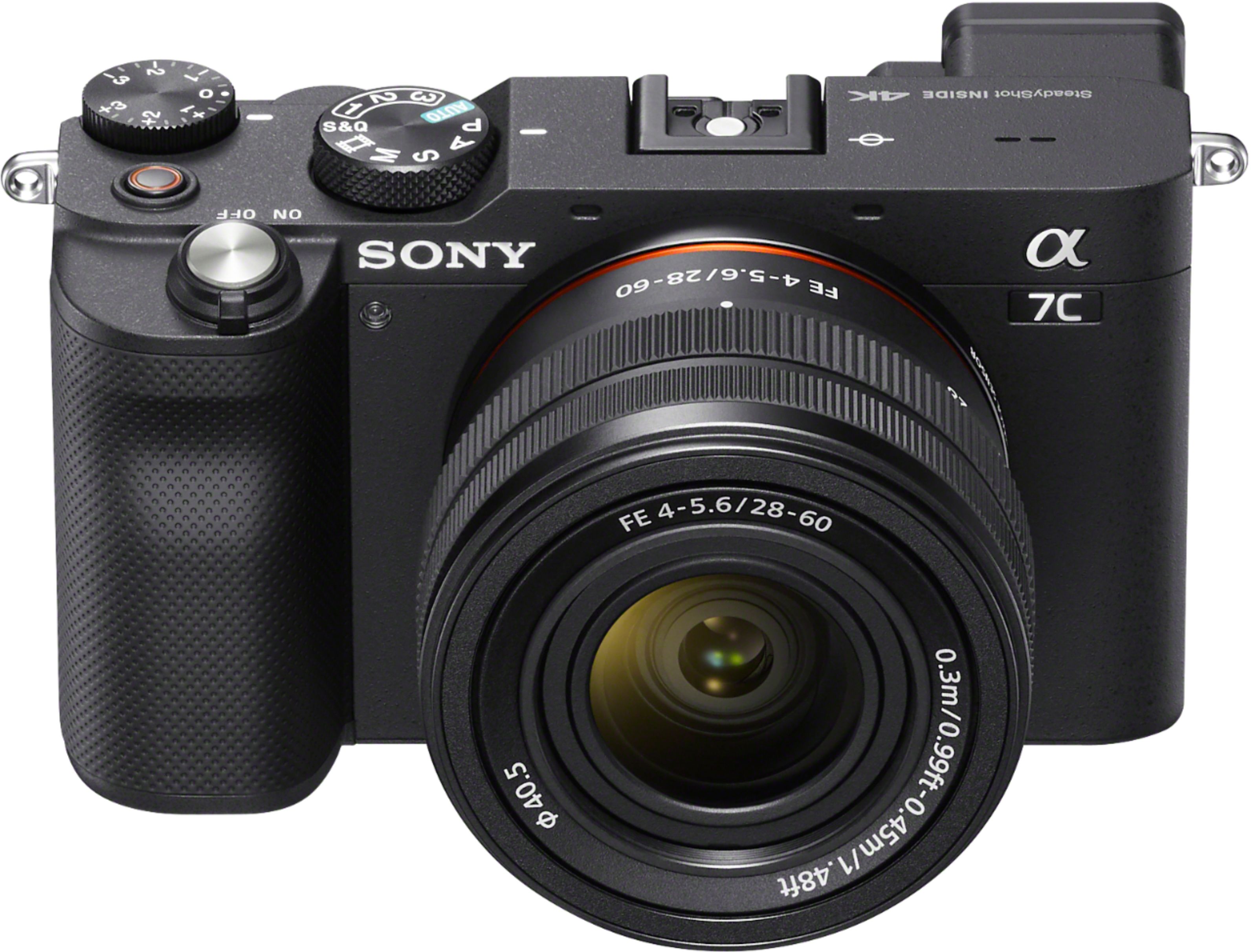 Sony - Alpha 7C Full-frame Compact Mirrorless Camera with FE 28-60mm F4-5.6  lens - Black
