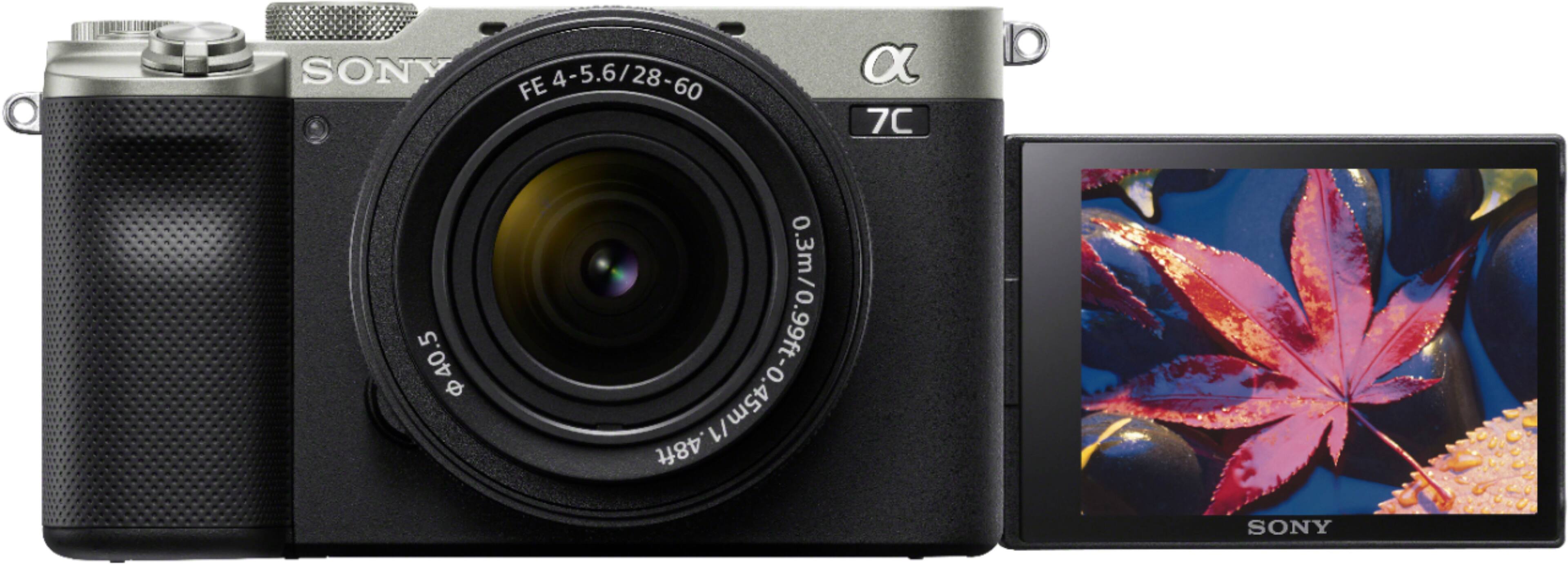 Alt View 1. Sony - Alpha 7C Full-frame Compact Mirrorless Camera with FE 28-60mm F4-5.6 lens - Silver.