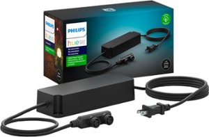 Philips - Hue 95W Outdoor Power Supply - Black - Front_Zoom