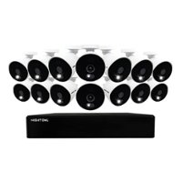 Night Owl - 16 Channel Wired DVR with 14 Wired 1080p HD Spotlight Cameras and 1TB Hard Drive - White - Front_Zoom