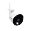 Front. Night Owl - 1080p HD Wi-Fi IP Camera with Built-In Spotlight - White.