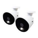 Front Zoom. Night Owl - Wired Add On 4K Ultra HD Spotlight Cameras (2-Pack) - White.