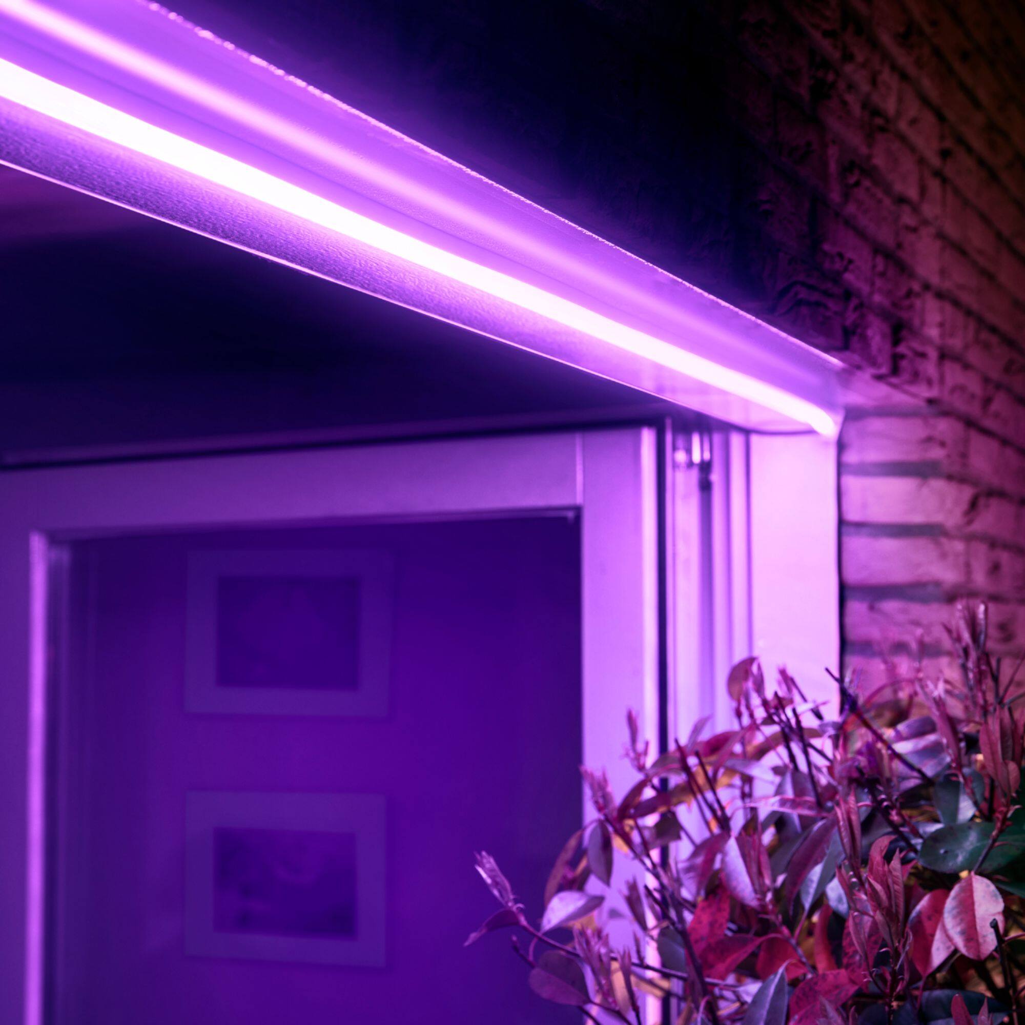 Alt View 14. Philips - Hue Outdoor Lightstrip 197-inch/16-foot - White and Color Ambiance.