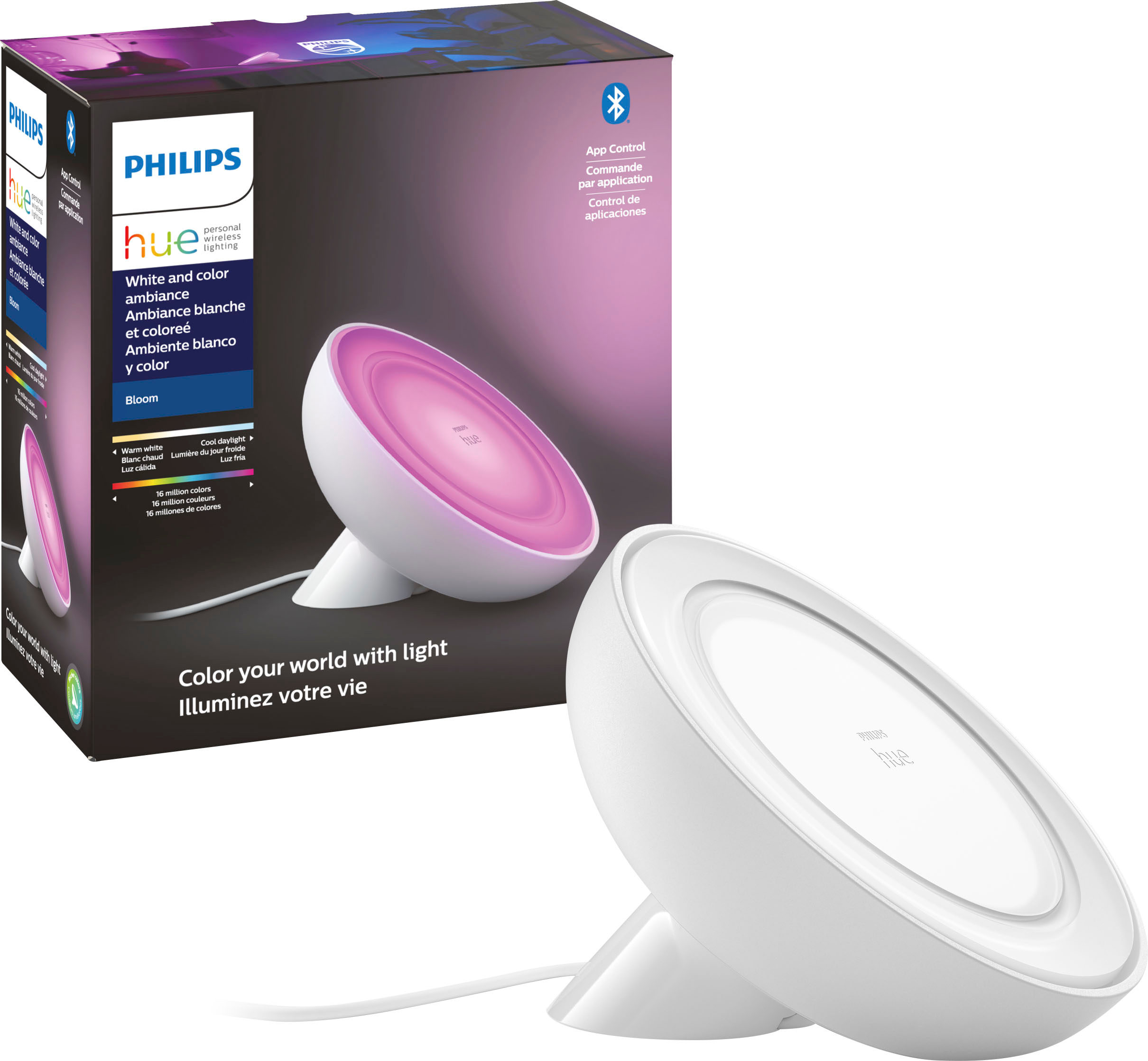 Original emne plakat Philips Hue Bloom Table Lamp White and Color Ambiance 560185 - Best Buy