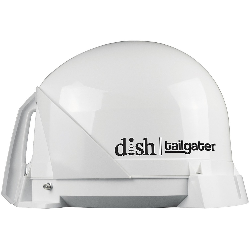 KING DISH Tailgater Portable Satellite Antenna - White - White