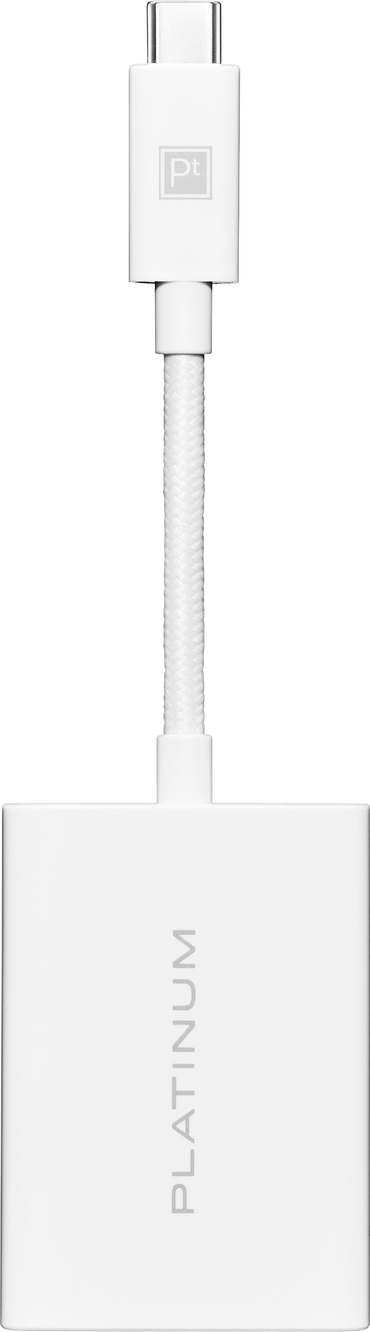 Best Buy: Platinum™ USB-C to SD and microSD Card Reader White PT-AFACS