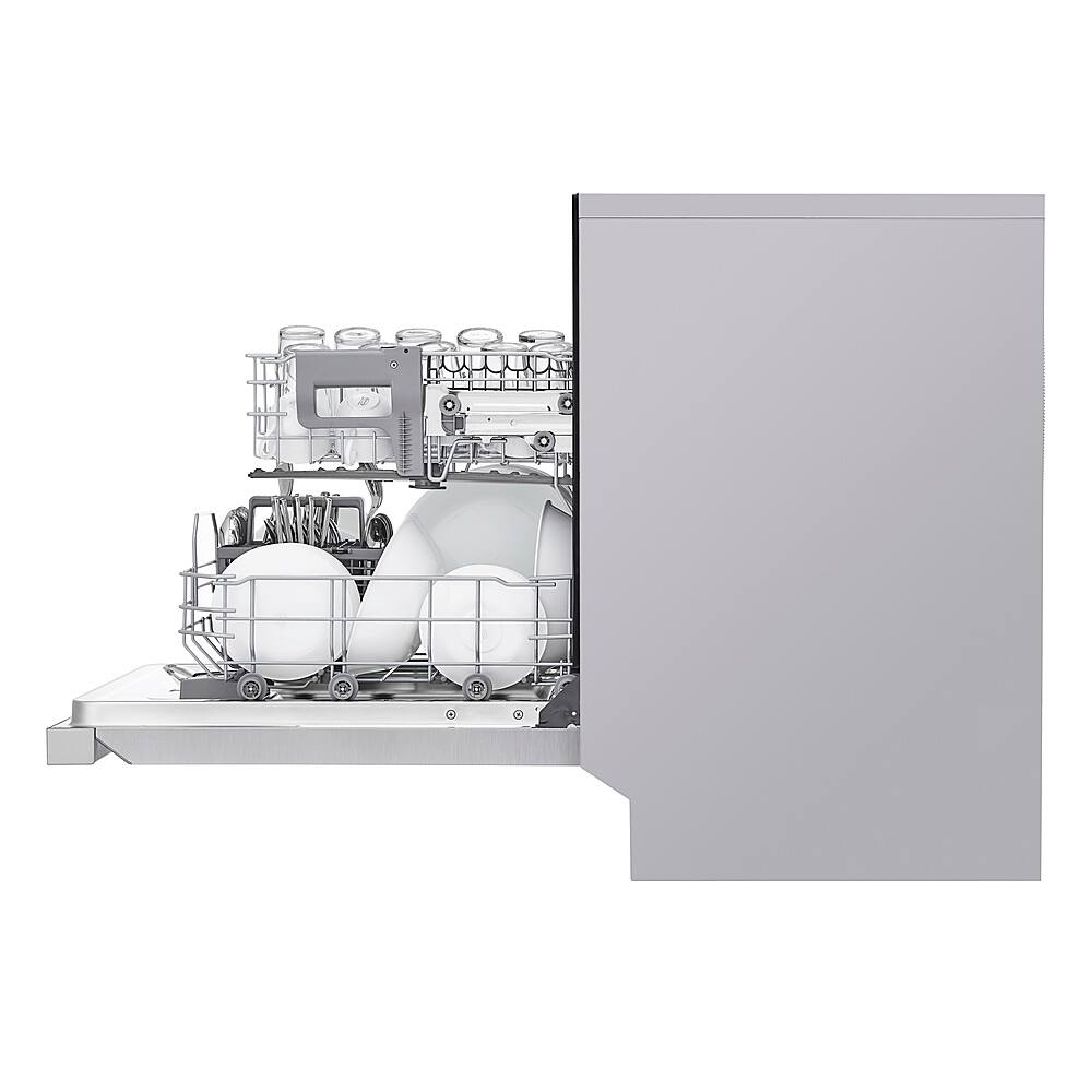 Alt View 16. LG - 24" Front Control Smart Built-In Stainless Steel Tub Dishwasher with QuadWash, and 48dba - Stainless Steel.