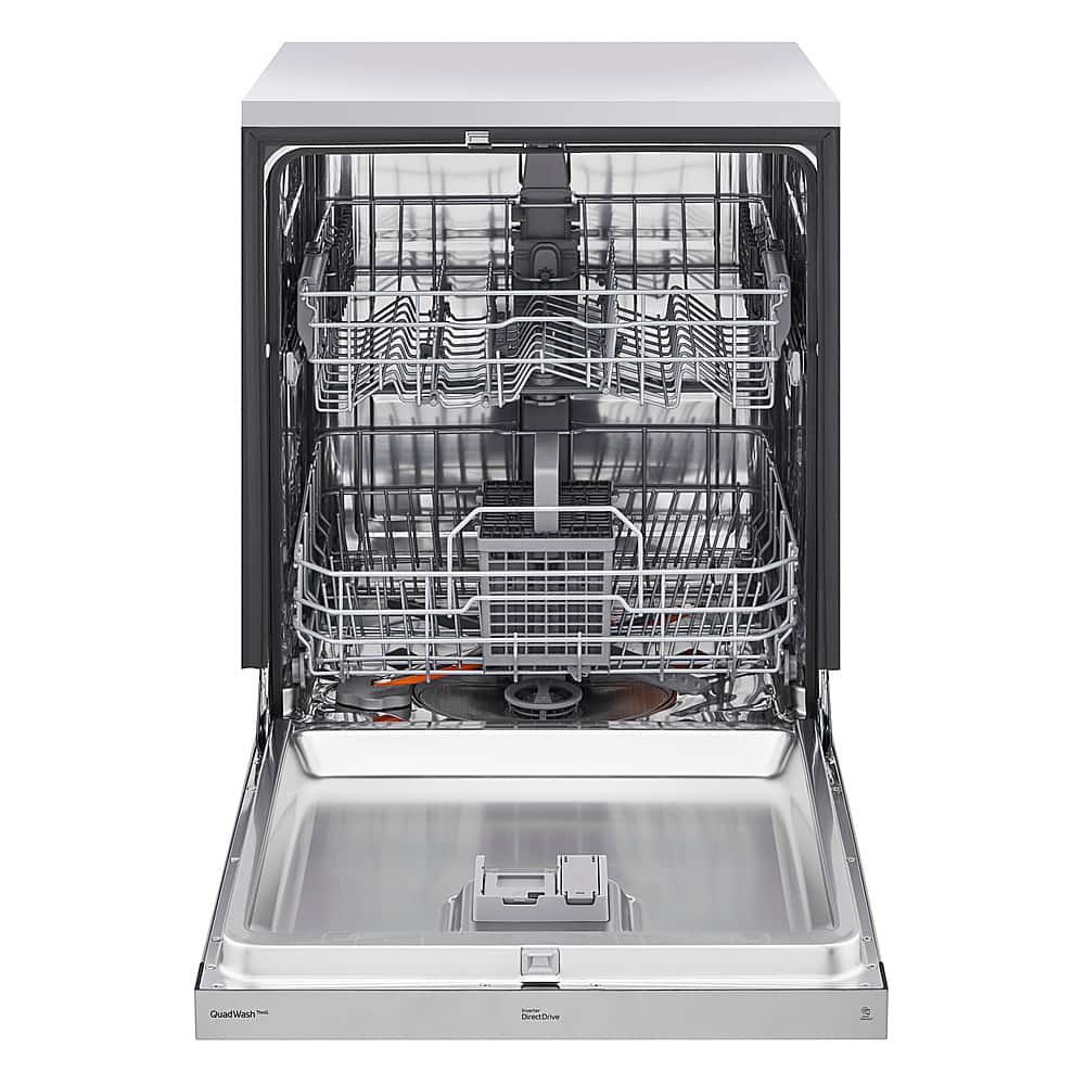 Alt View 18. LG - 24" Front Control Smart Built-In Stainless Steel Tub Dishwasher with QuadWash, and 48dba - Stainless Steel.