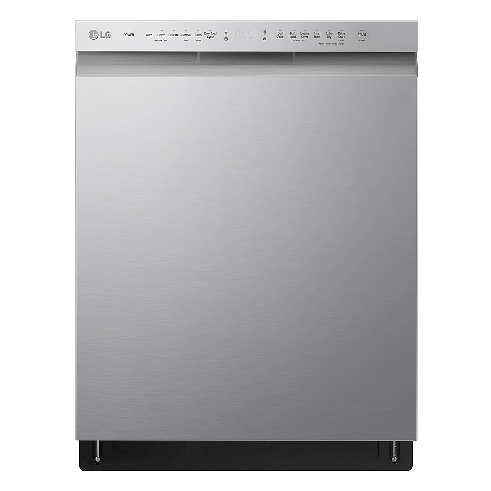 LG 24 Front Control Smart Built-In Stainless Steel Tub Dishwasher with 3rd  Rack, QuadWash, and 48dba White LDFN4542W - Best Buy