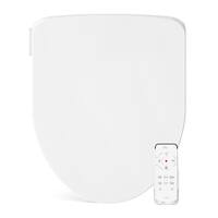 Bio Bidet - Slim Three Electric Self-Cleaning Bidet Toilet Seat w/Warm Water - Elongated White - Front_Zoom