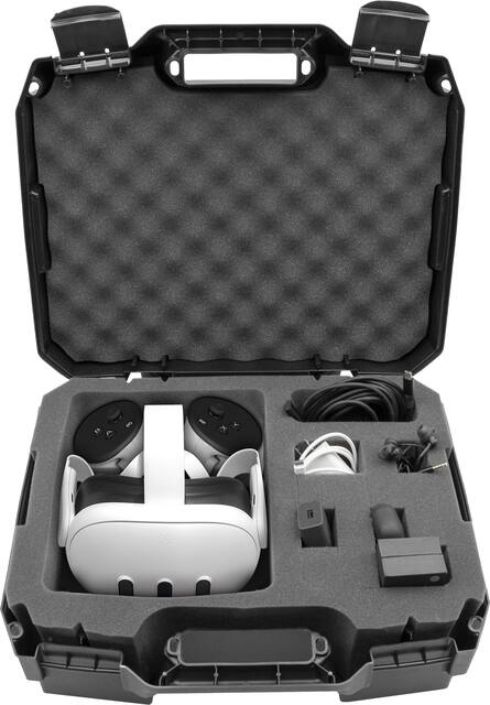 CASEMATIX Hard Shell Custom Travel Case for Meta Quest 3 and 2 VR