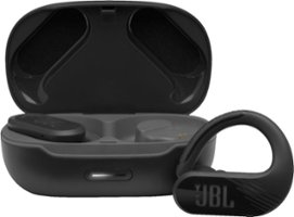 JBL - Endurance Peak II True Wireless In-Ear Earbuds - Black - Angle_Zoom