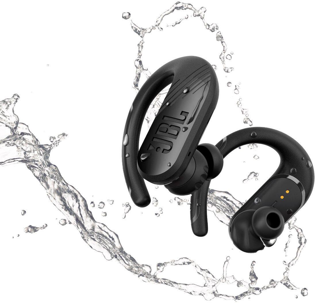 Alt View 15. JBL - Endurance Peak II True Wireless In-Ear Earbuds - Black.