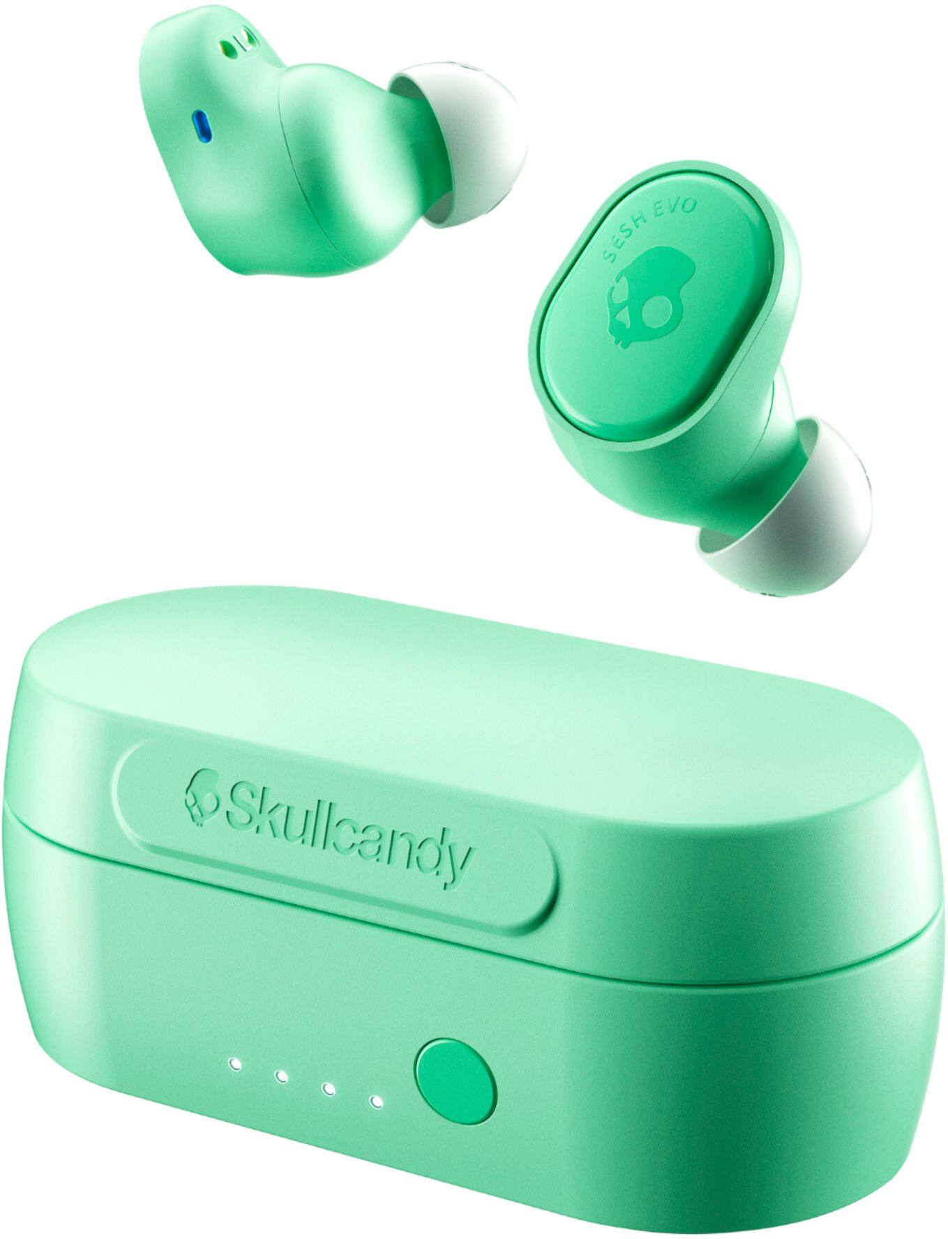 Angle. Skullcandy - Sesh Evo True Wireless In-Ear Headphones - Pure Mint.