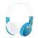 Front. BuddyPhones - Wave Waterproof Wireless On-Ear Headphones - Blue.