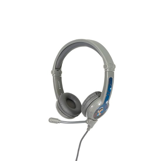 Front Zoom. BuddyPhones - Galaxy Wired Stereo Gaming Headset - Gray.
