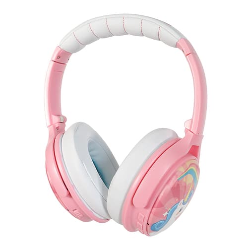 BuddyPhones - Cosmos Wireless Noise Canceling Over-the-Ear Headphones - Pink