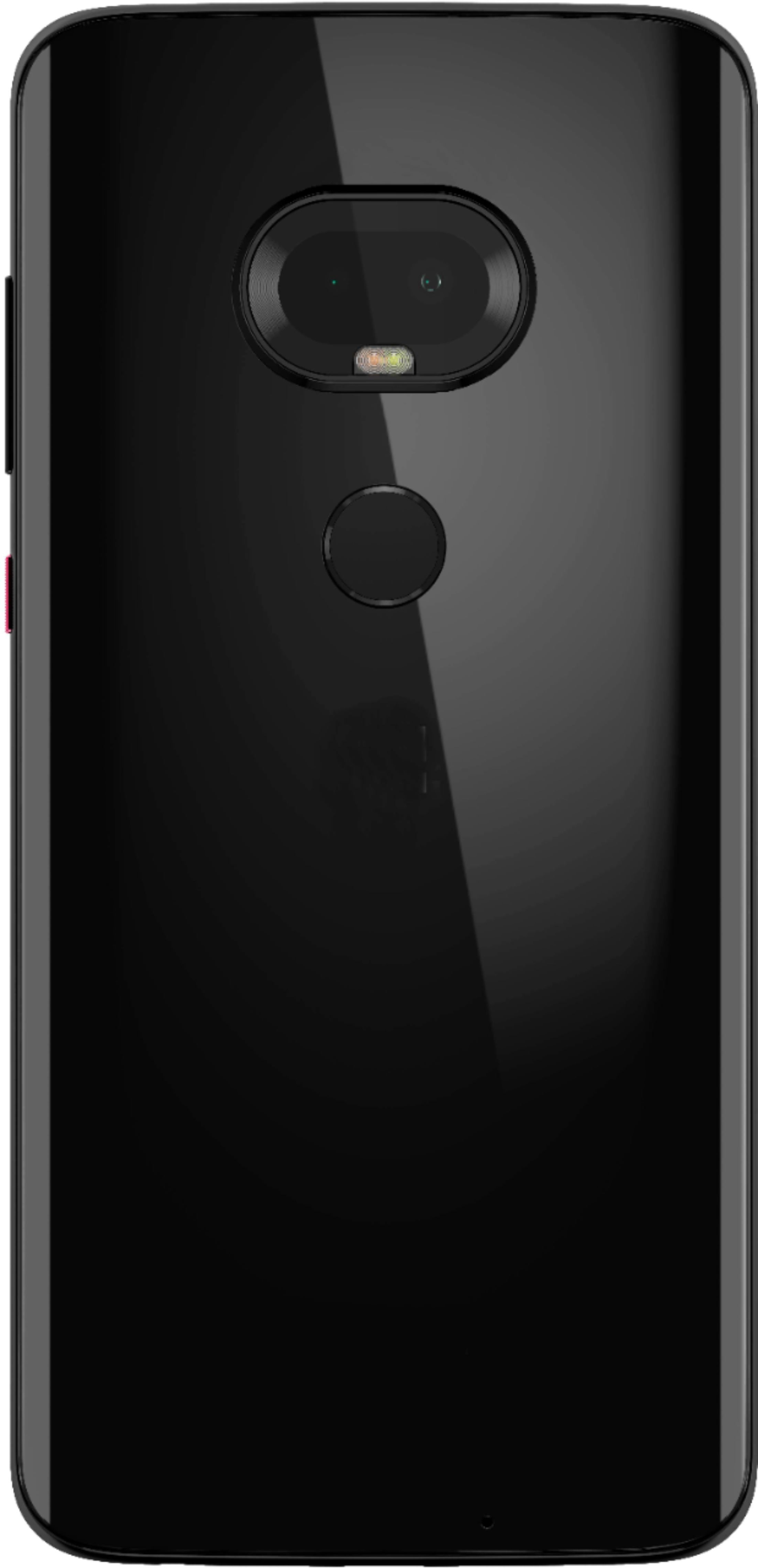 Back View: SaharaCase - Slim Series Case for Motorola Moto G7 Power - Black