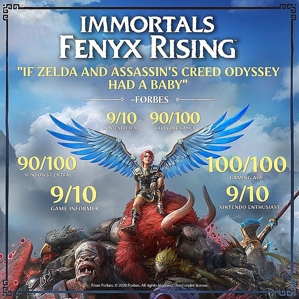 Immortals Fenyx Rising Cover Art: Replacement Insert & Case 