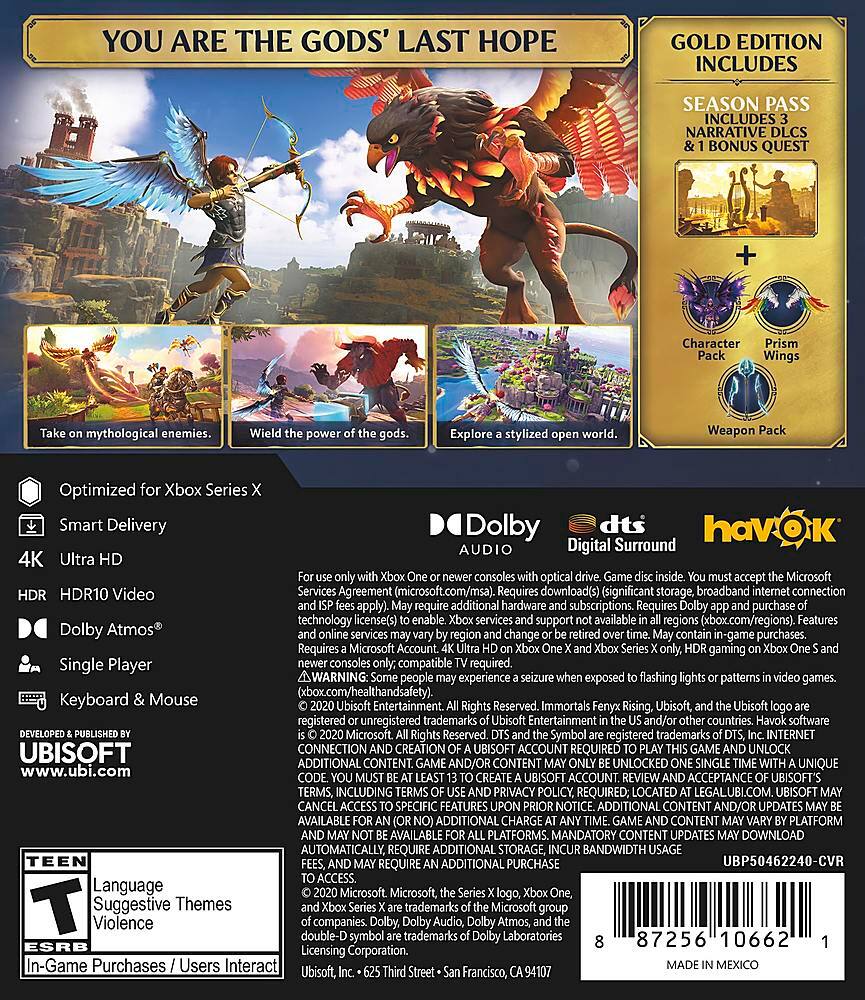 Angle. Ubisoft - Immortals Fenyx Rising.