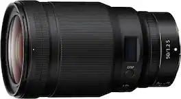 NIKKOR Z 50mm f/1.2 S Standard Prime Lens for Nikon Z Cameras - Black