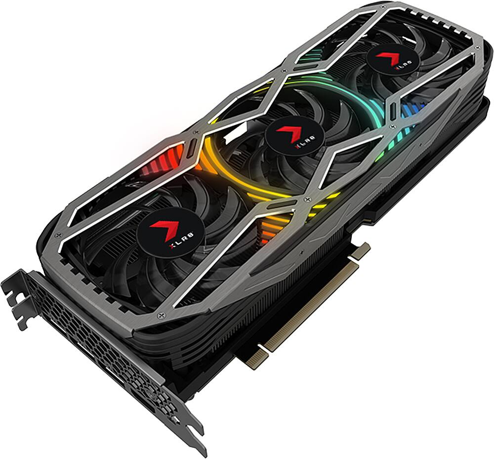 Alt View 13. PNY - PNY GeForce RTX 3080 10GB XLR8 Gaming EPIC-X RGB Triple Fan Graphics Card.