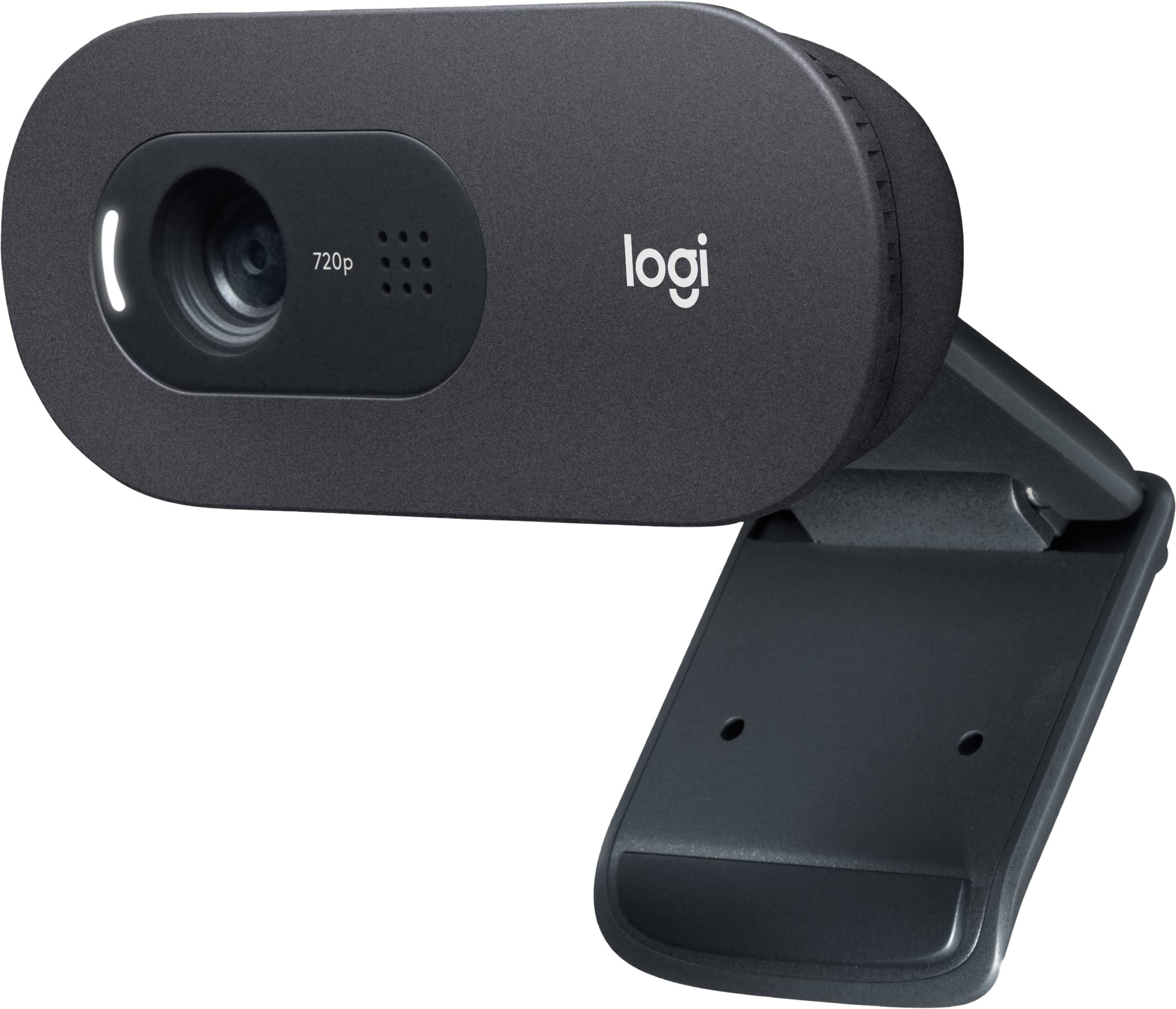 Logitech - C505 720 Webcam with Long-Range Mic - Black
