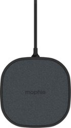 mophie - 15W Wireless Charging Pad - Black - Front_Zoom
