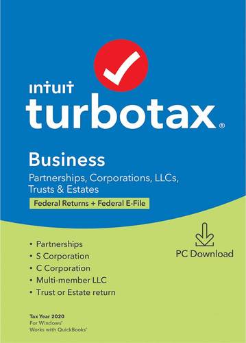 Intuit - TurboTax Business Federal + E-File 2020 (1-User) - Windows [Digital]