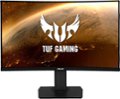 Front Zoom. ASUS - Geek Squad Certified Refurbished TUF Gaming 32" LED Curved FreeSync Monitor with HDR - Black.