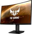 Left Zoom. ASUS - Geek Squad Certified Refurbished TUF Gaming 32" LED Curved FreeSync Monitor with HDR - Black.