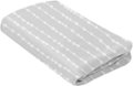 Front Zoom. 4moms - breeze® waterproof playard sheet - Grey Beads.