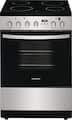 Frigidaire - 24 in. Wide 4 elements 1.9 Cu. Ft. Freestanding Electric Range with Smoothtop and Hidden Bake Element - Stainless Steel