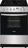 Frigidaire - 24 in. Wide 4 elements 1.9 Cu. Ft. Freestanding Electric Range with Smoothtop and Hidden Bake Element - Stainless Steel